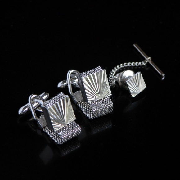 Vtg Swank Silver Wrap Around Cufflinks ** MINTY ** - Picture 3 of 4